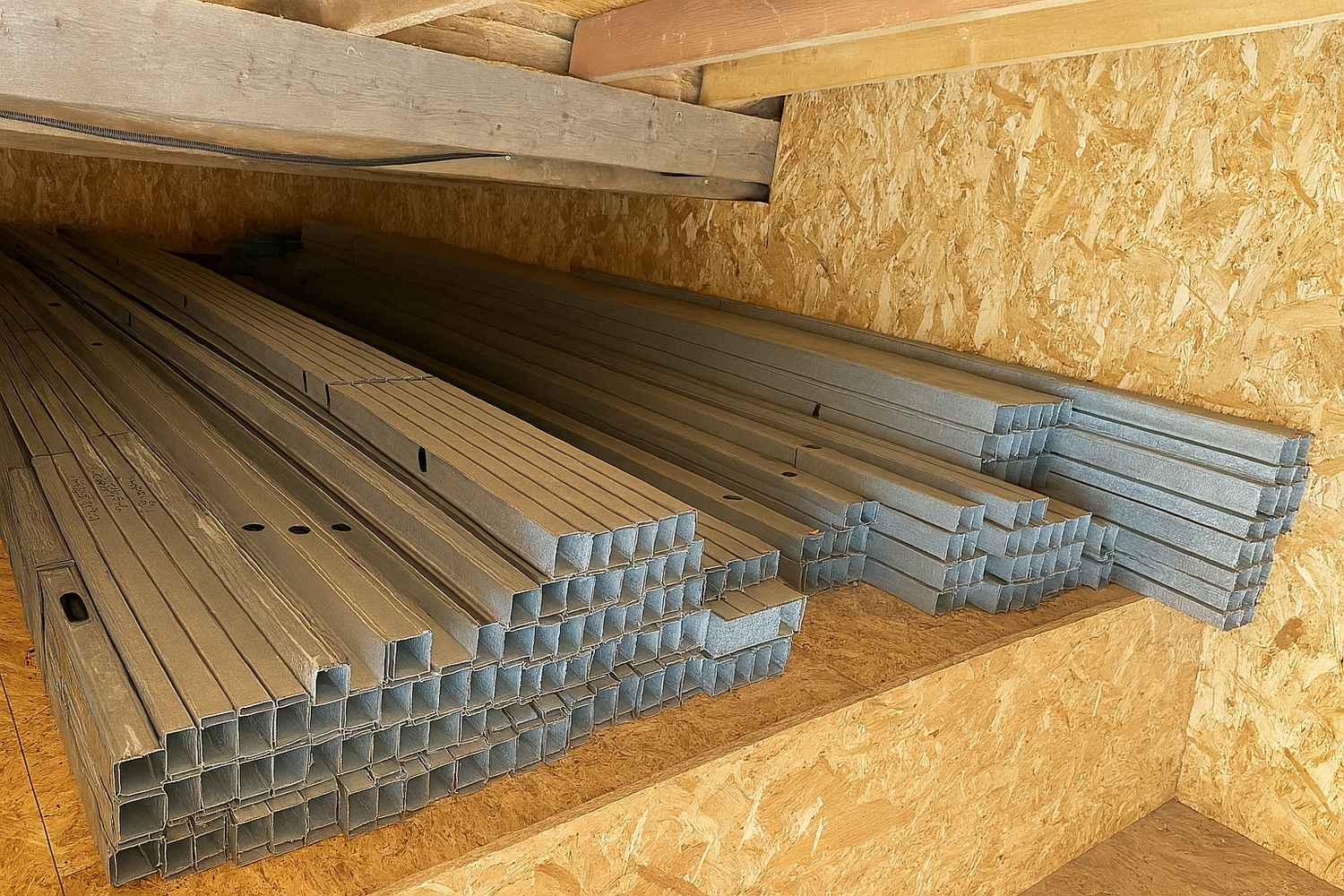 Ossature métallique et placo